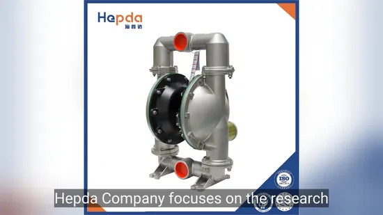 for Transporting Sludge/Chemical/Acid-Base Liquid Waste Water Stainless Steel Pneumatic Diaphragm Pump